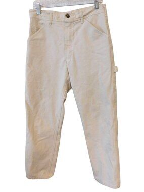 Vintage Stan Ray Off White Painter Pants With Utility Pockets USA Made 30x25